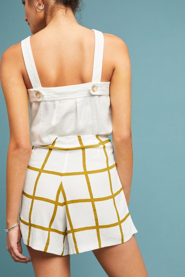 Helene Checked Wrap Shorts #1