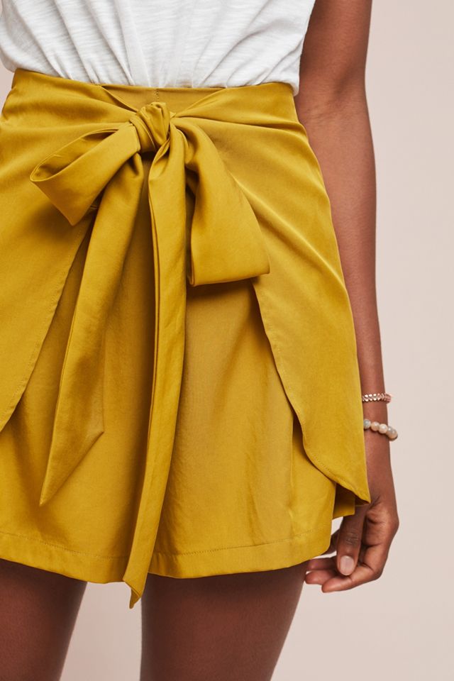 Helene Golden Wrap Shorts #1