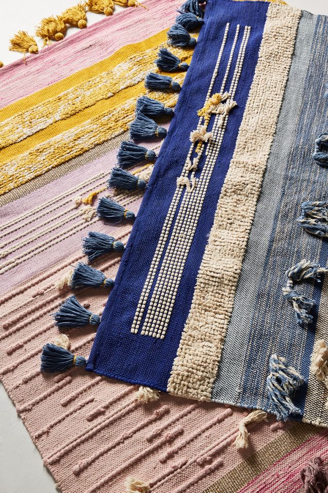 All Roads Texture-Striped Flatweave Rug #3