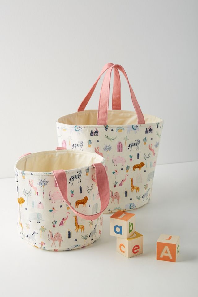 Paper & Cloth Safari Storage Bin #4