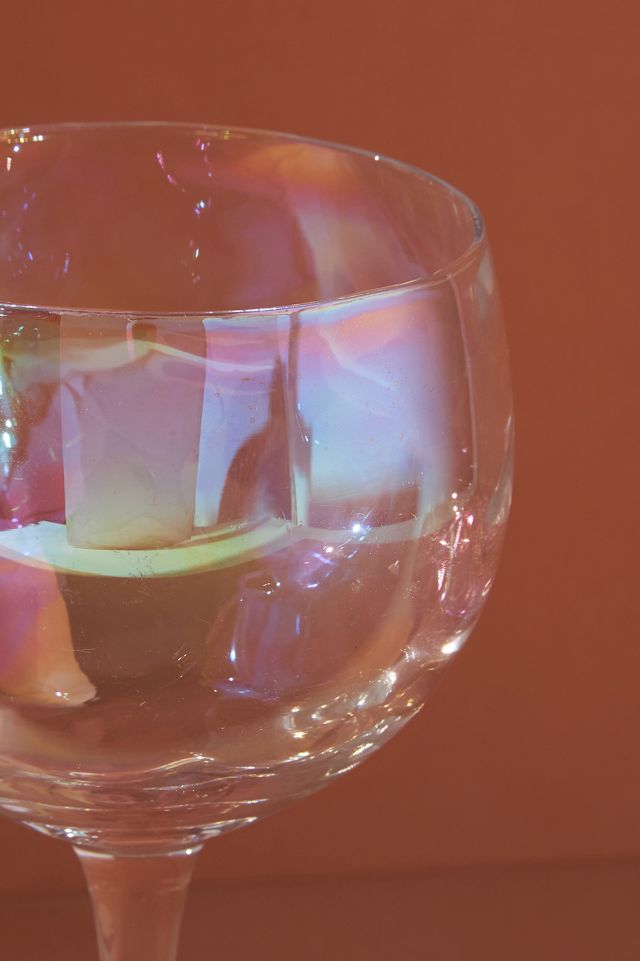 Iridescent Red Wine Glasses, Set of 4 #1