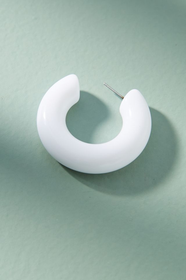 Carrie Resin Hoop Earrings #1