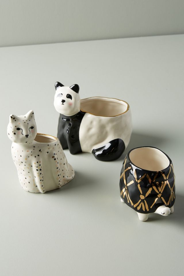 Gail CC Ceramics Flecked Fauna Planter #2