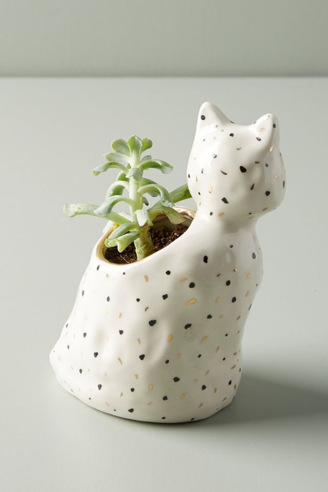 Gail CC Ceramics Flecked Fauna Planter #1