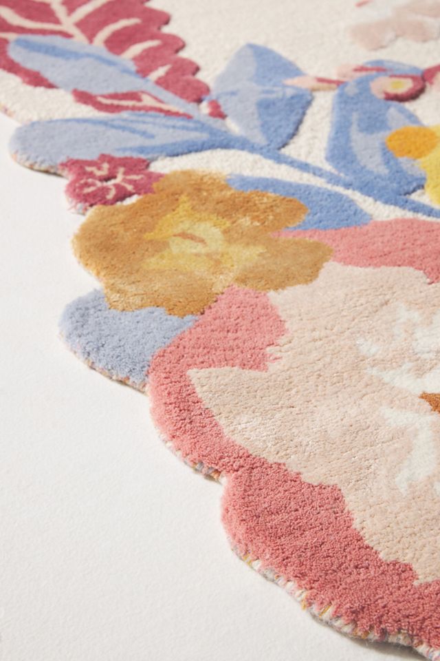 Jardin Printed Wool Blend Floral Rug #2