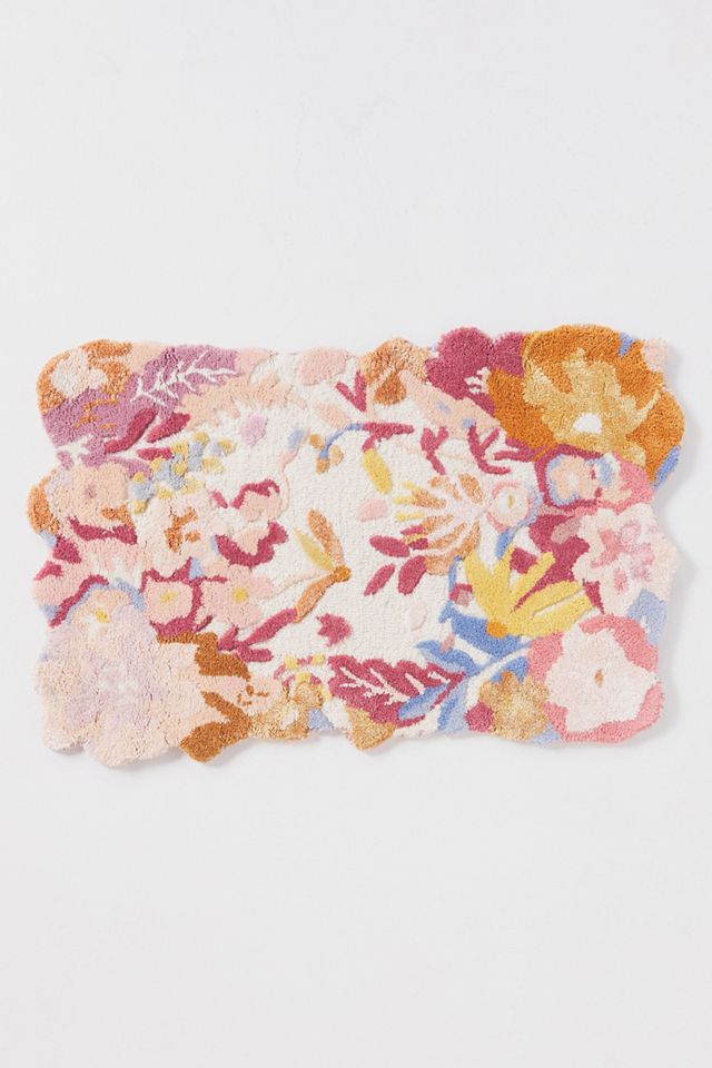 Jardin Printed Wool Blend Floral Rug #3