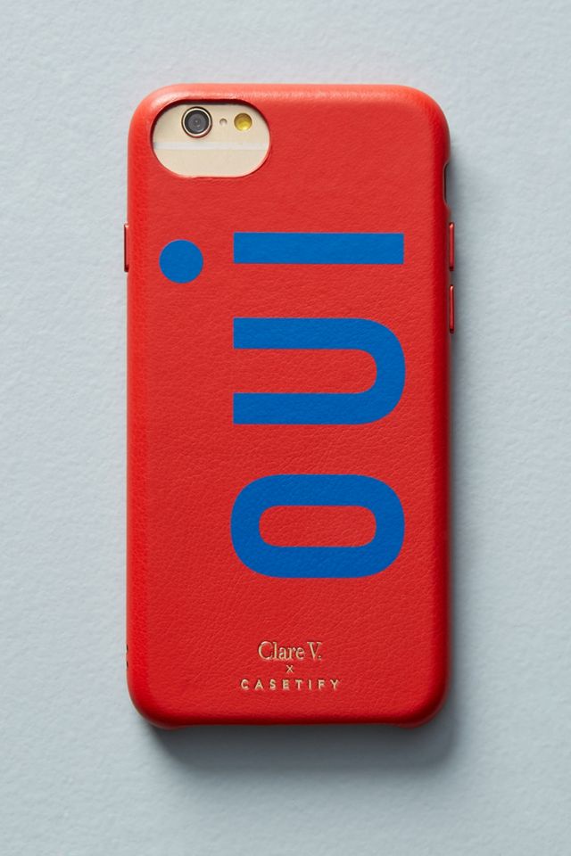 Clare V. x Casetify Oui Leather iPhone Case