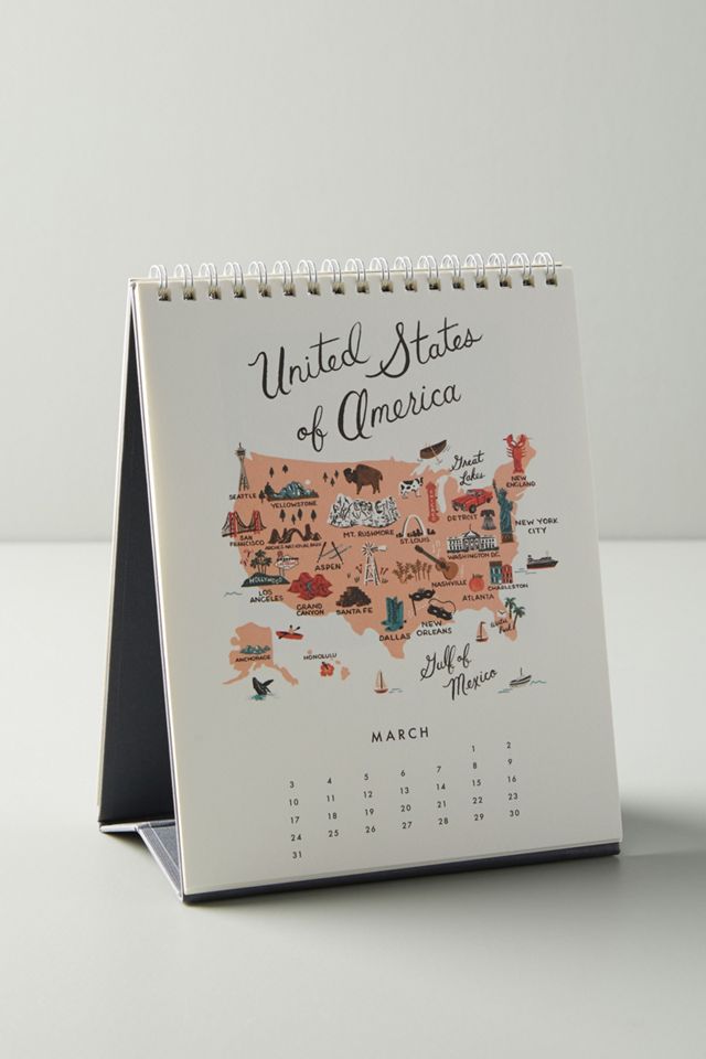 Rifle Paper Co. Maps Desk Calendar #1