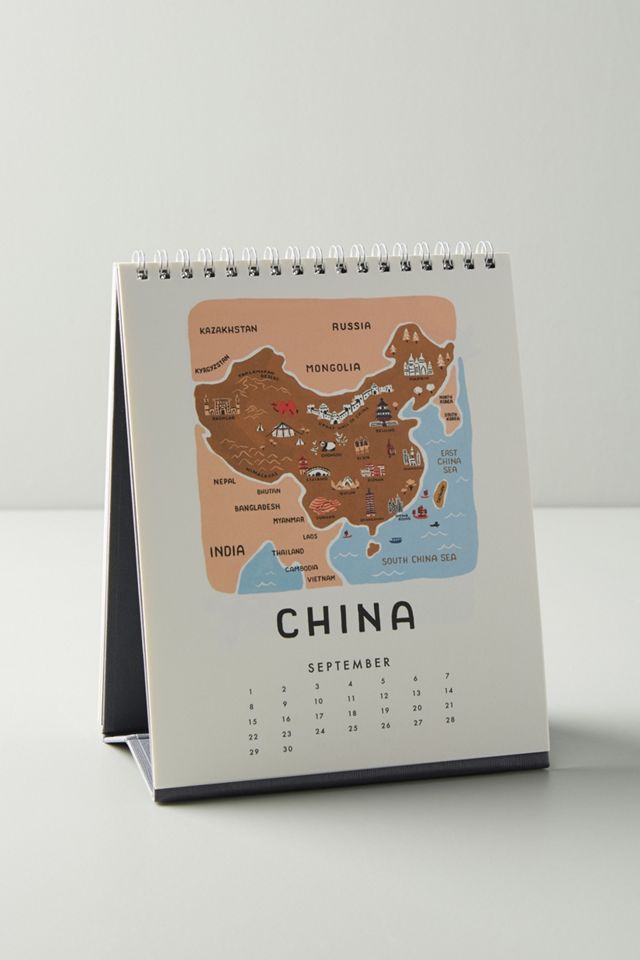 Rifle Paper Co. Maps Desk Calendar #3