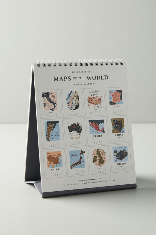 Rifle Paper Co. Maps Desk Calendar #4