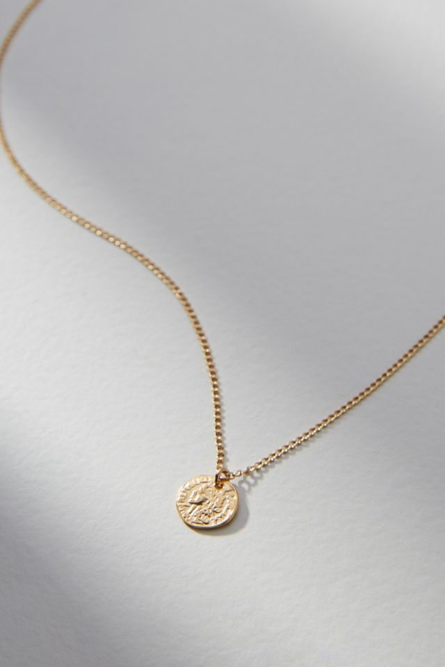 Small Coin Charm Necklace #1
