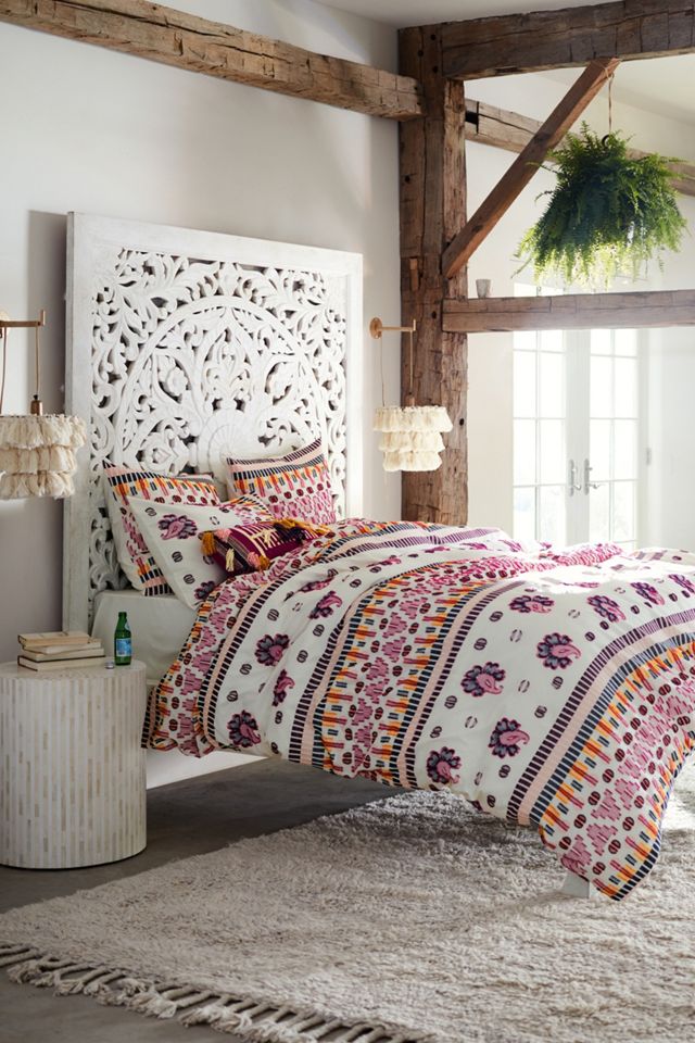 SUNO for Anthropologie Woven Malindi Duvet Cover #3
