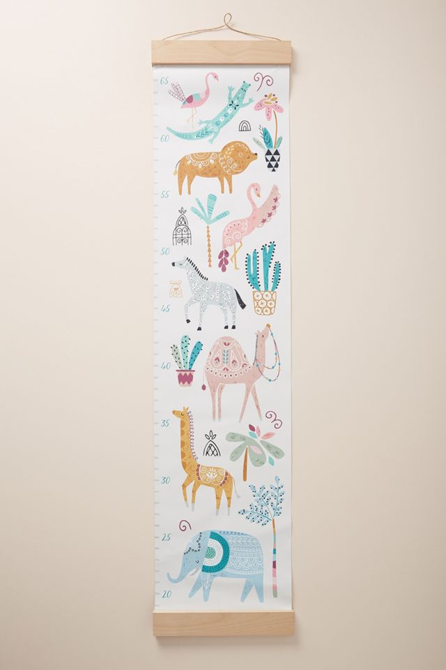 Paper & Cloth Safari Growth Chart