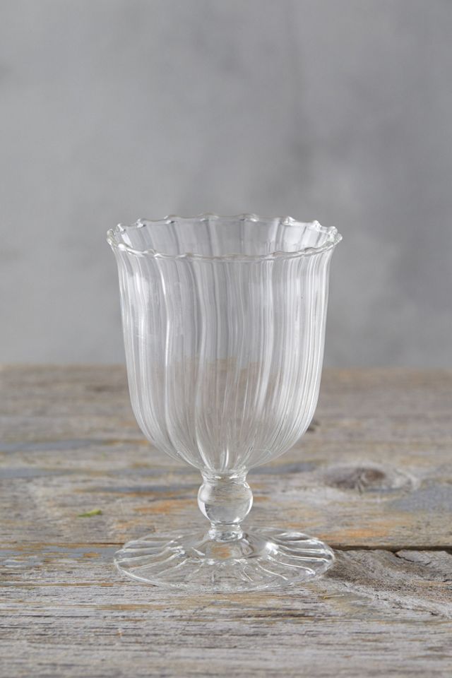 Scalloped Glass Vase #1