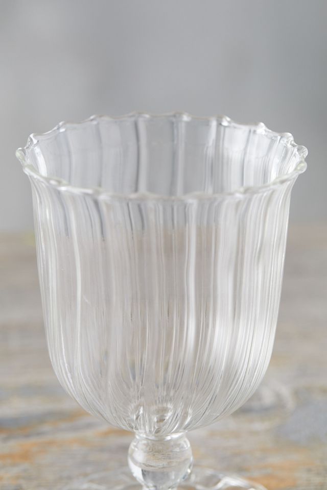 Scalloped Glass Vase #2