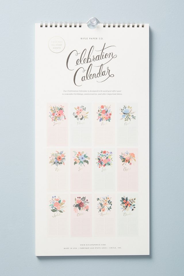 Rifle Paper Co. Celebrations 2019 Calendar #4