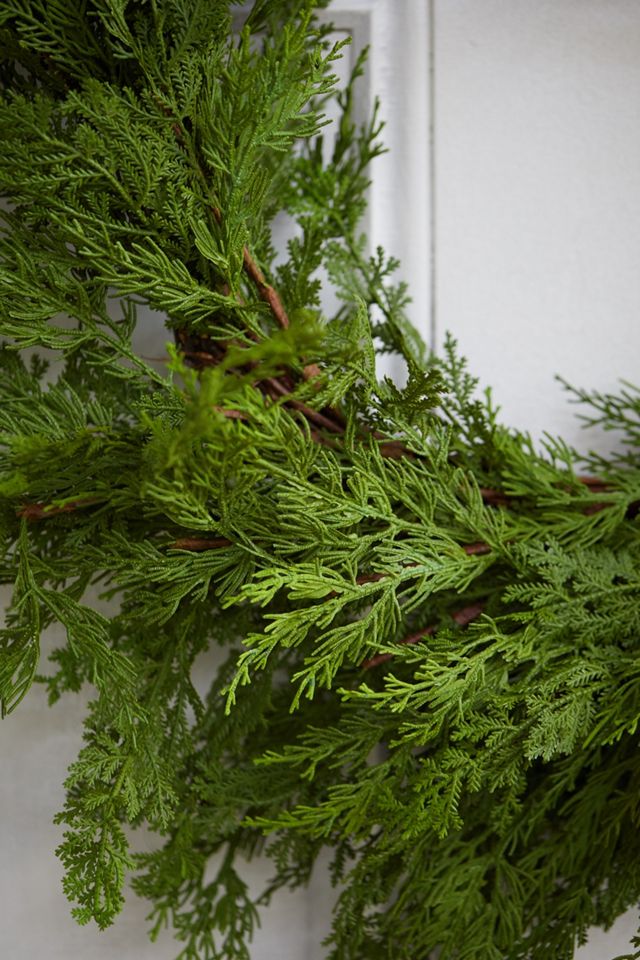Faux Cedar Wreath #4