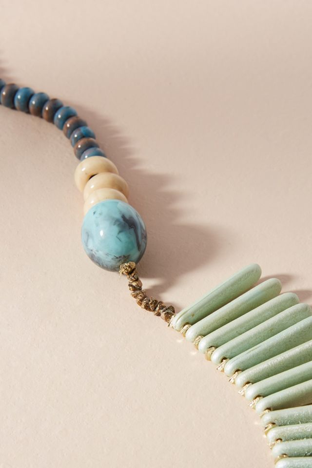 Azure Sky Bib Necklace #1