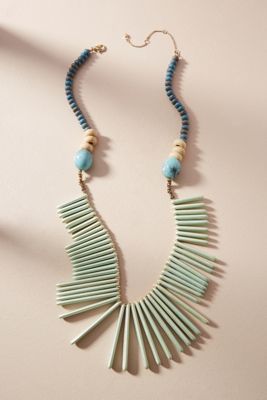 Azure Sky Bib Necklace