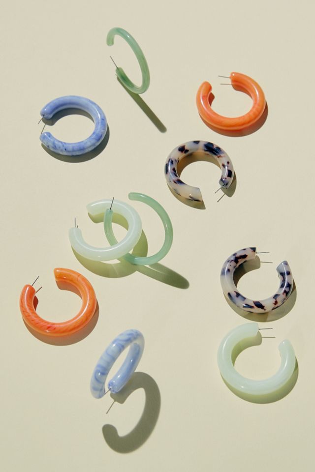 Créoles en résine Merryn #2