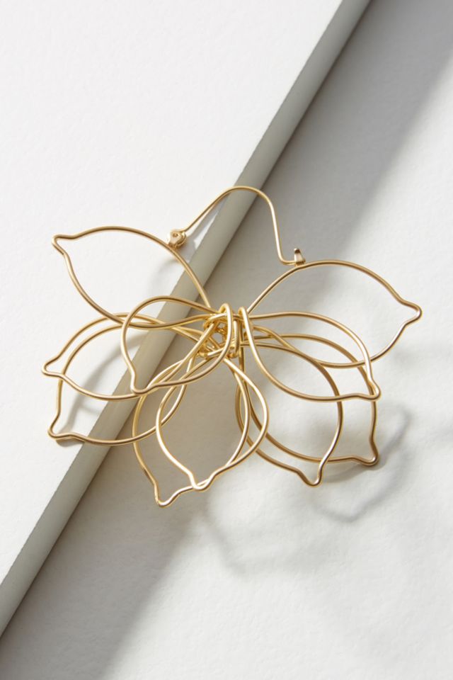Floral Pop-Up Post Earrings #1