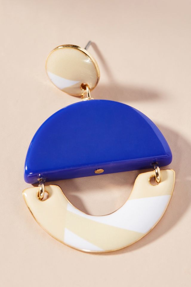 Solange Striped Drop Earrings #1