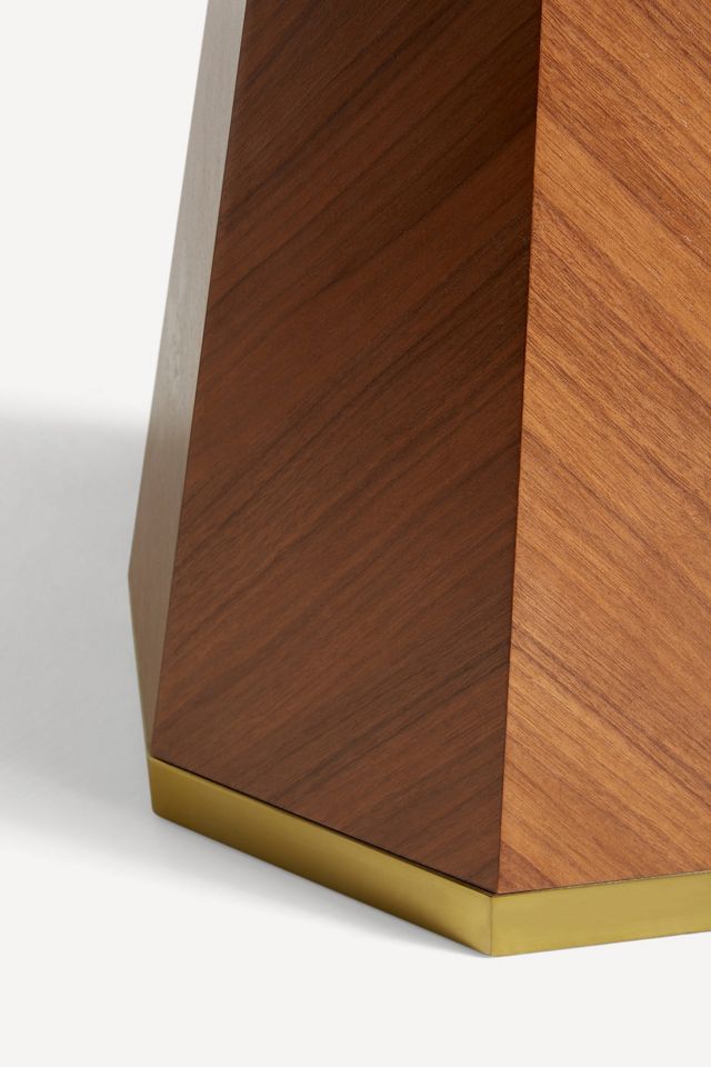Quillen Marquetry Round 48" Walnut Pedestal Dining Table #2