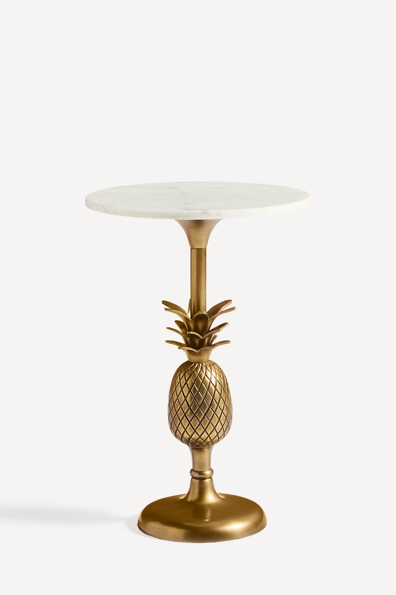 Pineapple Pedestal Side Table