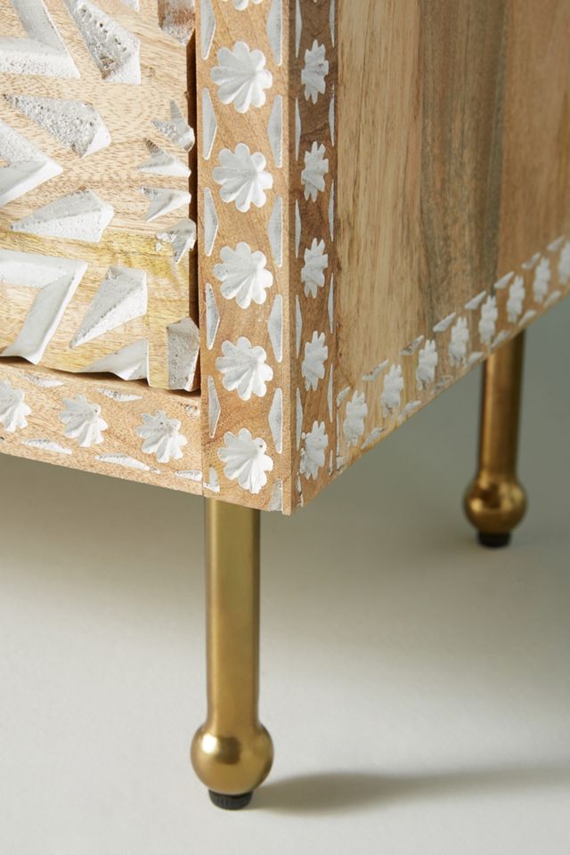 Handcarved Albaron Three-Drawer Dresser #5