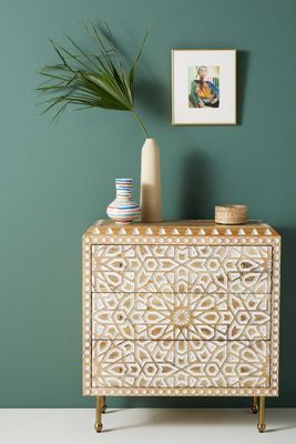 Handcarved Albaron Three-Drawer Dresser