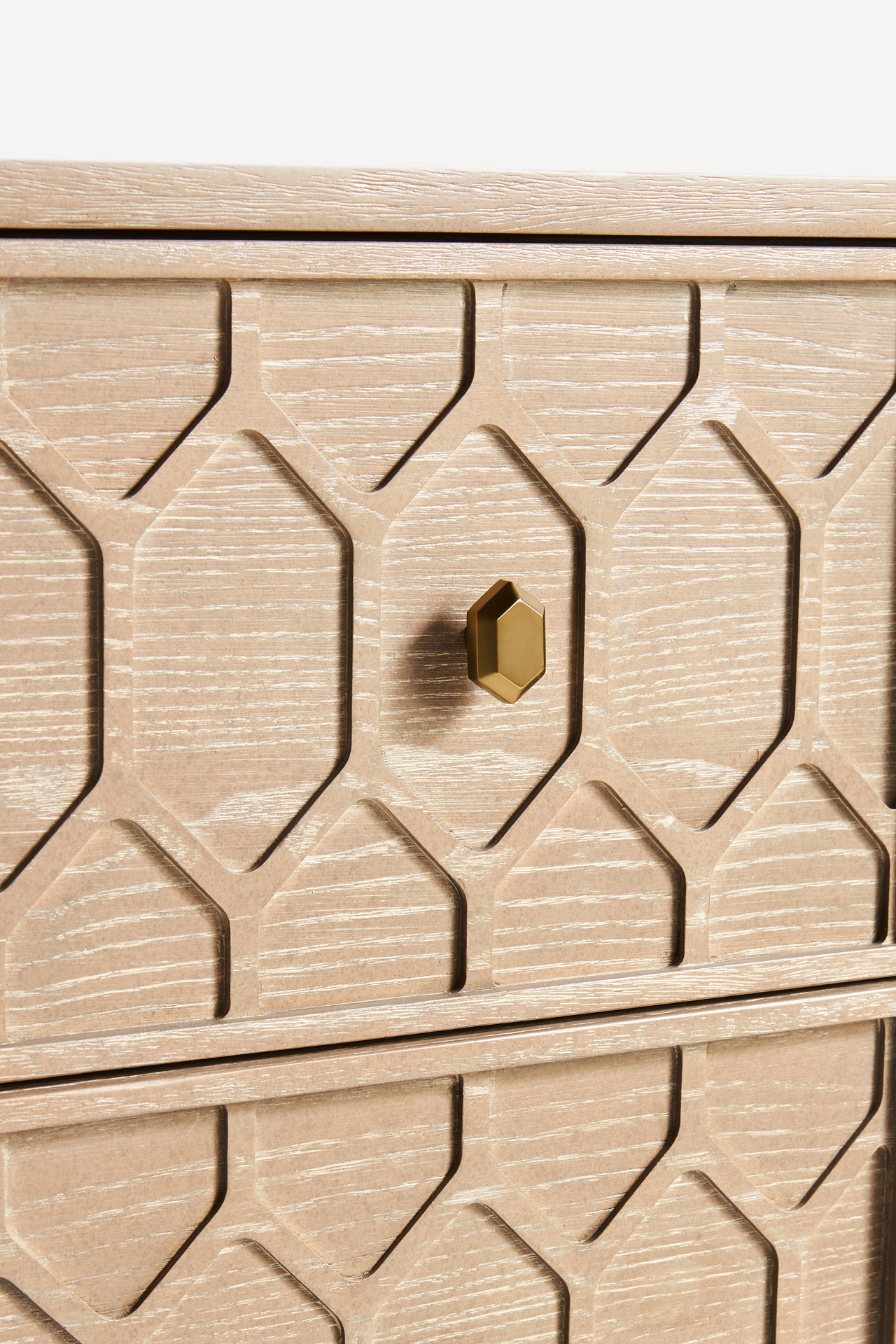 Textured Trellis Six-Drawer Dresser