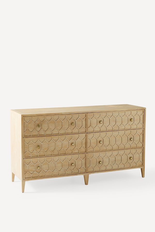 Textured Trellis SixDrawer Dresser Anthropologie