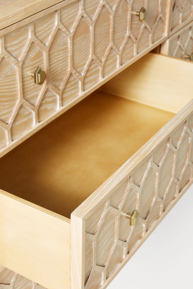 Textured Trellis SixDrawer Dresser Anthropologie