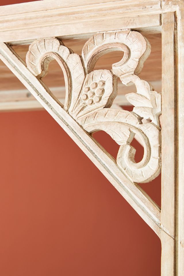 Handcarved Lotus Bookshelf #4
