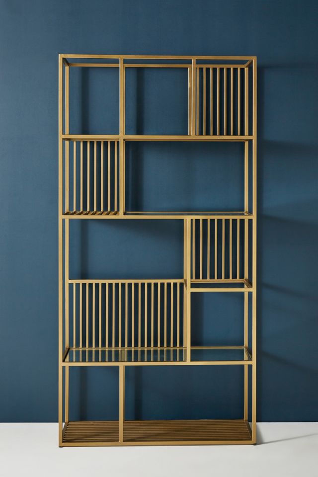 Irregular Brass Bookshelf #1