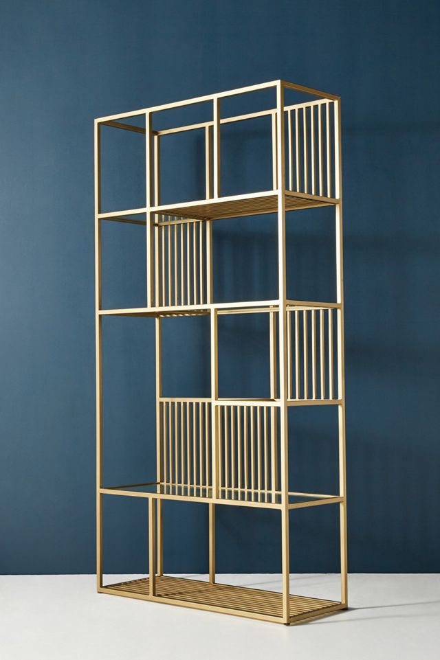 Irregular Brass Bookshelf #2