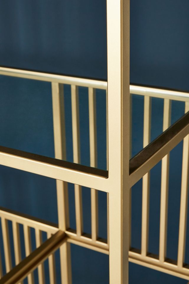 Irregular Brass Bookshelf #4