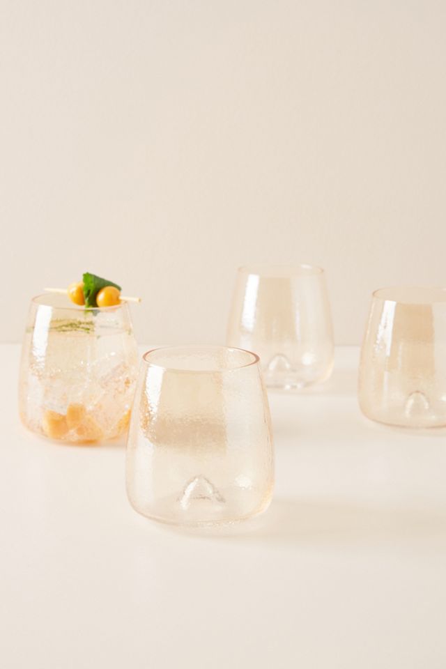 Gwynn Stemless Wine Glasses, Set of 4