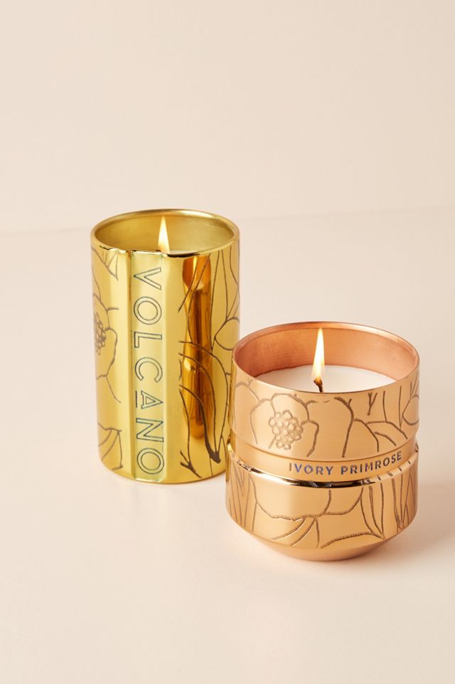 Capri Blue Etched Flora Candle #1