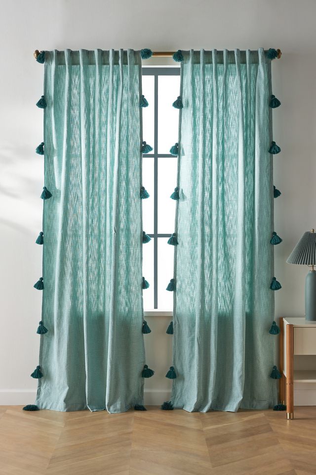 Mindra Stripe Curtain | AnthroLiving