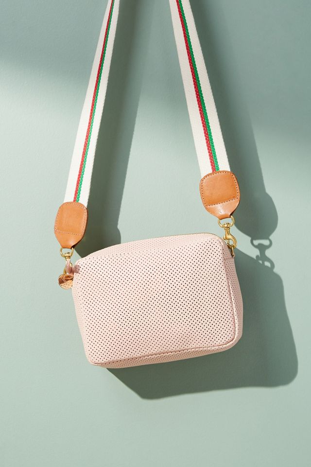 Clare V.  Midi Sac, Natural with Neon Pink Stripe – LAPIS