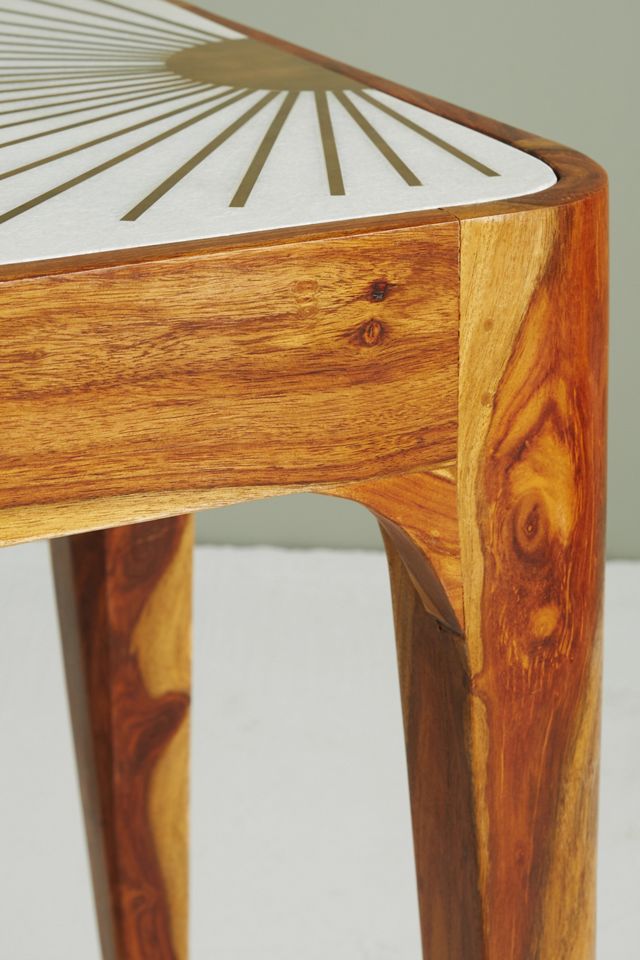 Brass Starburst Console Table #4