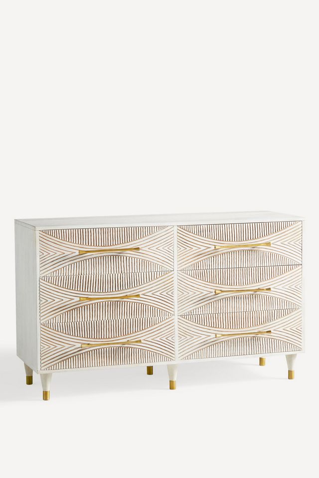 Carved Thalia Six-Drawer Dresser #2