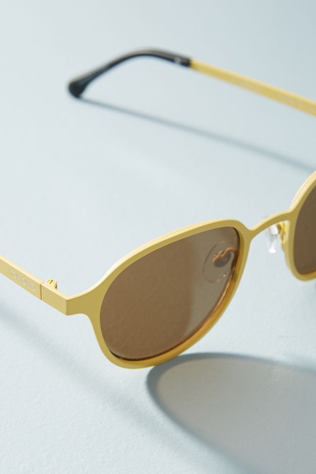 Anthropologie Sunglasses KOMONO clear gold Brown Gradient  NEW Komono Gilles Sunglasses | Anthropologie main image 3