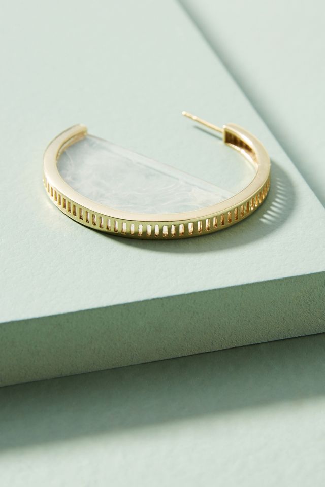 Half Moon Hoop Earrings #1