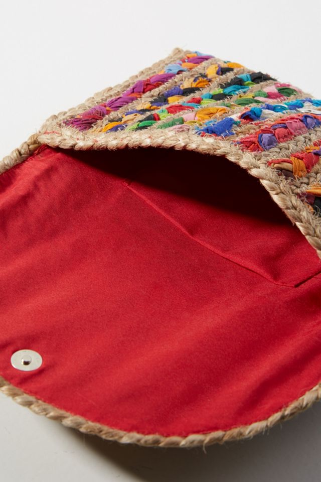 Fiesta Woven Envelope Clutch #2