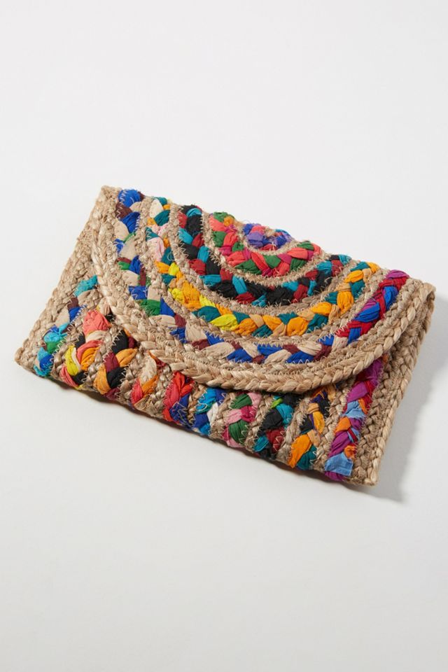 Fiesta Woven Envelope Clutch | Anthropologie