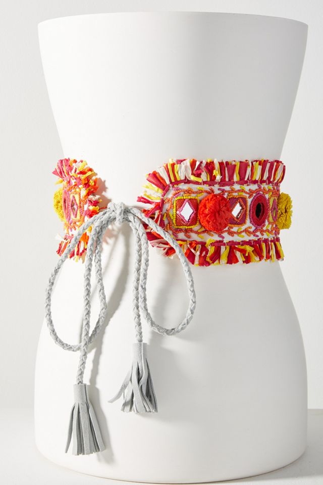 Mosi Raffia Wrap Belt #2