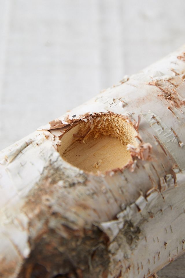 Birch Log Tea Light Holder #3