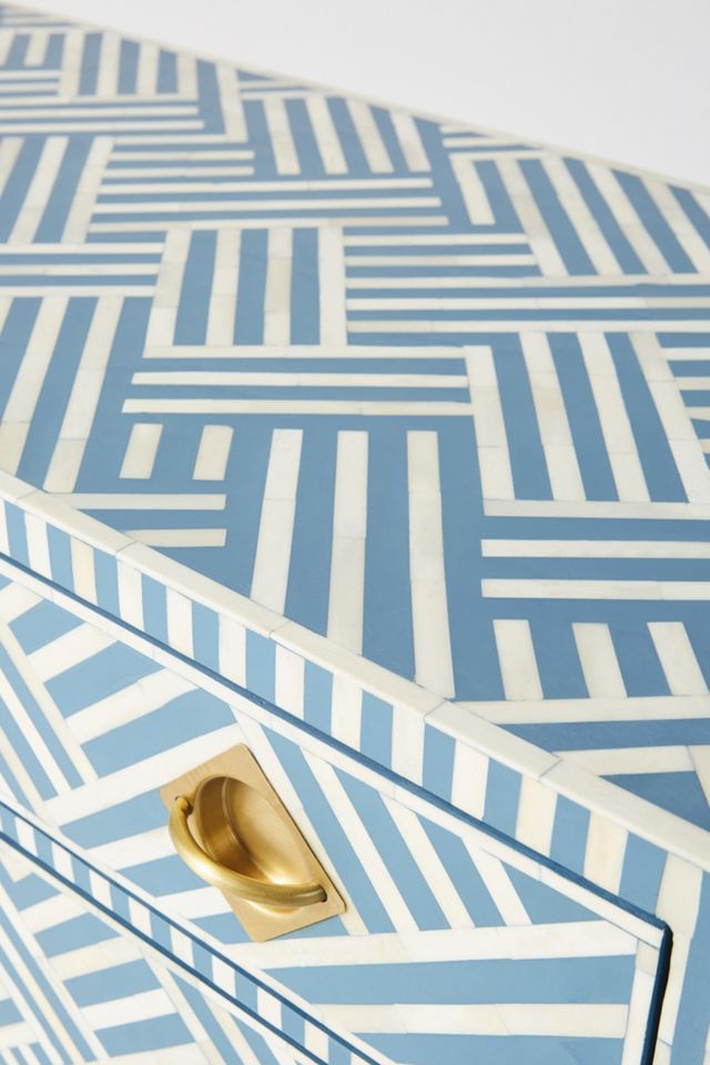 Optical Inlay Three-Drawer Dresser #3